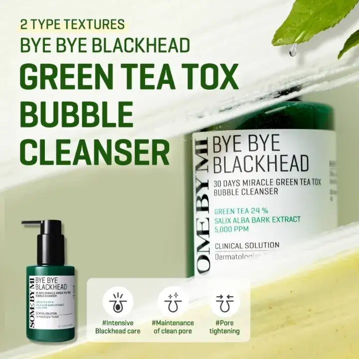 SOME BY MI Bye Bye Blackhead Green Tea Tox Bubble Cleanser 120g