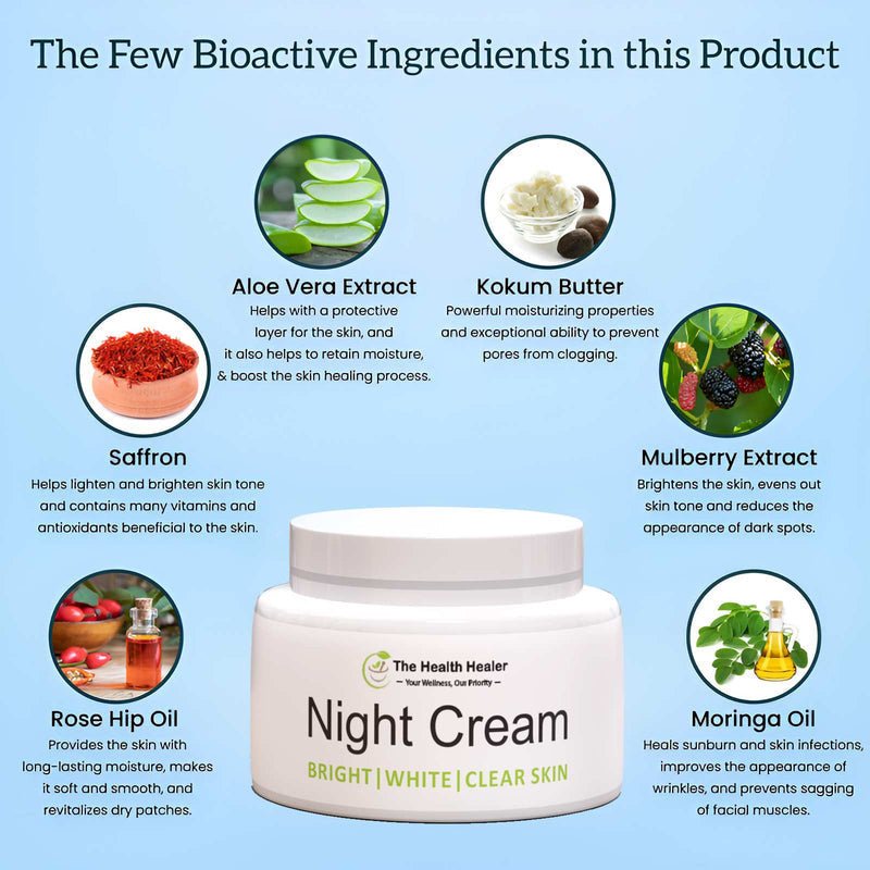 Best night cream in Pakistan – The Health Healer Night Cream for smooth, youthful skin