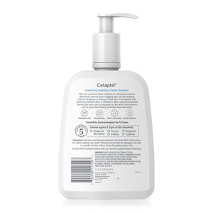 Cetaphil Hydrating Foaming Cream Cleanser – creamy, foamy texture for sensitive skin in Pakistan