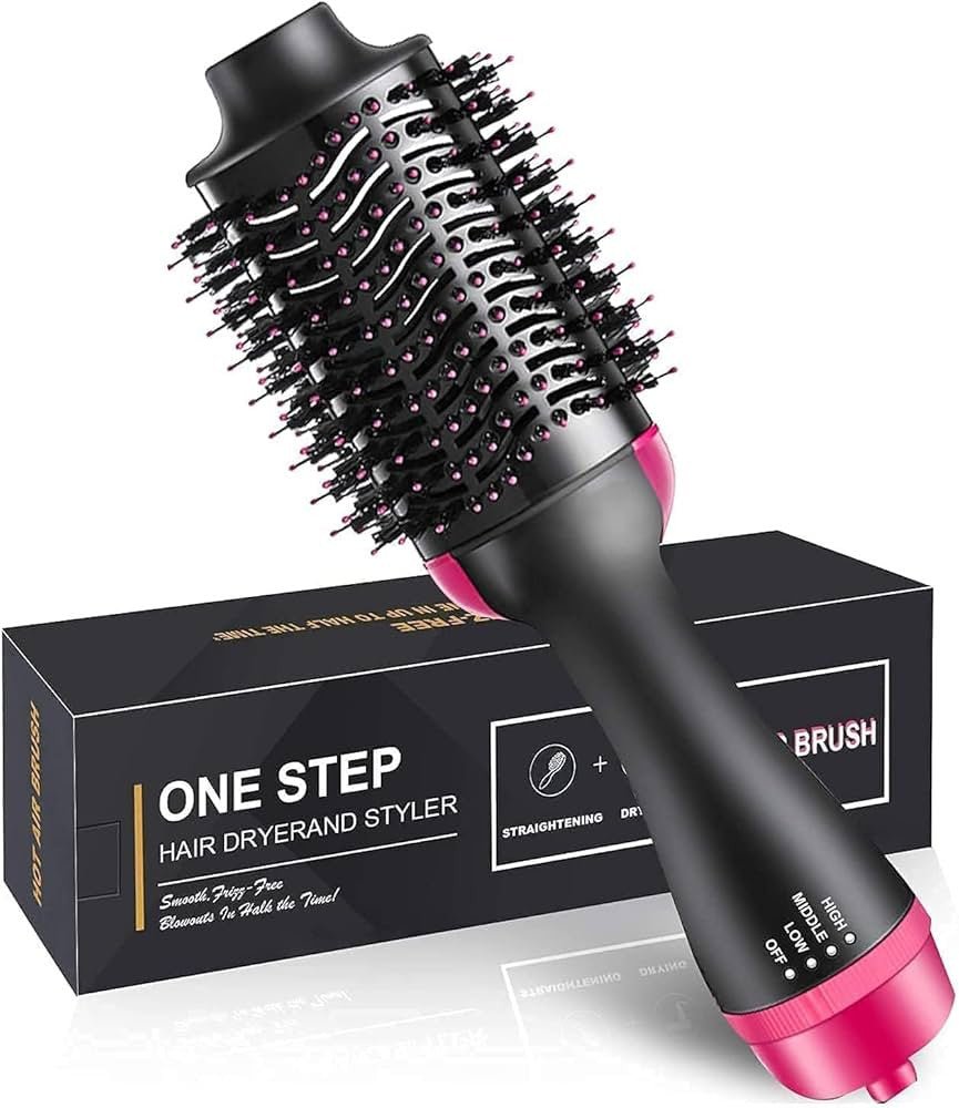 3-in-1 hot air brush hair styling tool