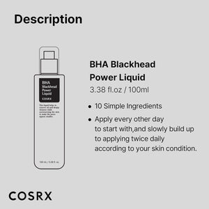 COSRX BHA Blackhead Power Liquid – ideal treatment for blackhead-prone skin in Pakistani weather
