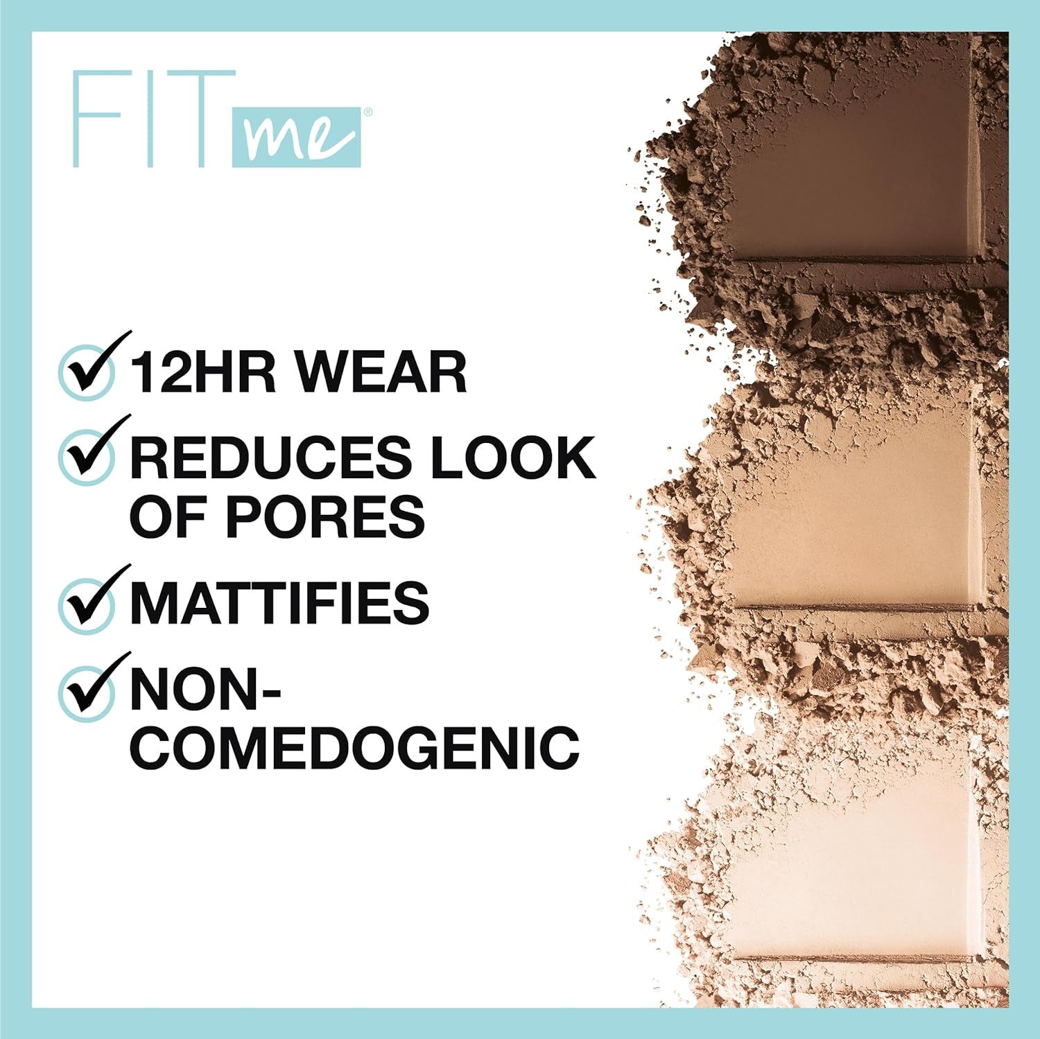 Maybelline Fit Me Matte + Poreless Powder 110 Porcelain – perfect for smooth, matte skin in Pakistan
