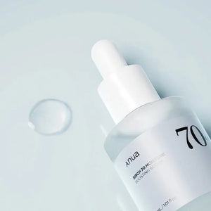Anua Birch Moisture Boosting Serum with 70% birch extract for smooth, glowing skin.