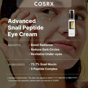 COSRX Snail Peptide Eye Cream online in Pakistan