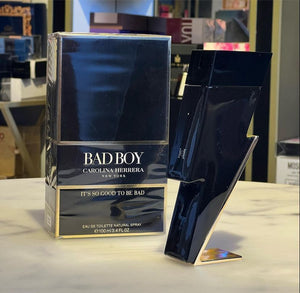 Carolina Herrera Bad Boy perfume bottle and packaging