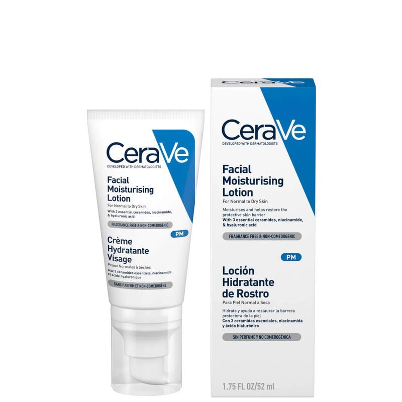 CeraVe PM Facial Moisturizing Lotion 52ml for normal to dry skin in Pakistan