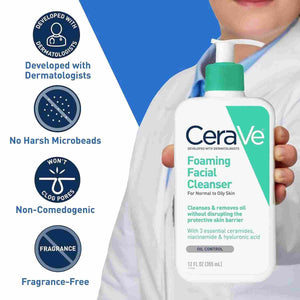 CeraVe Foaming Face Wash for daily cleansing – suitable for sensitive skin in Pakistan