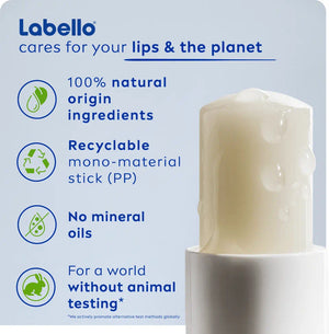 Labello Original Lip Balm Gliding Smoothly on Lips