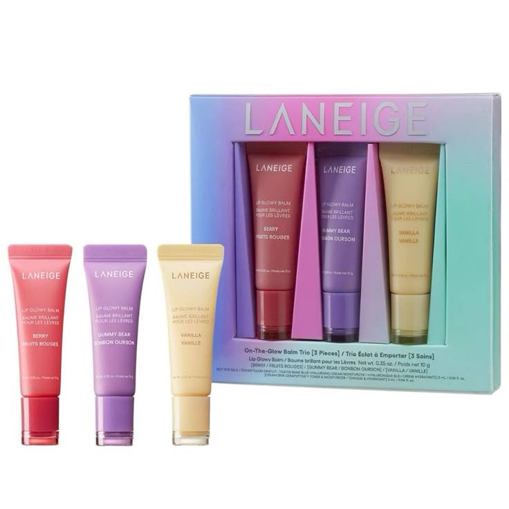 Laneige lip balm set with four tubes