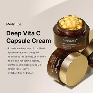 Medicube Deep Vitamin C Golden Capsule Cream for glowing skin