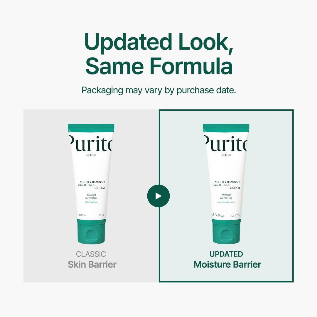 PURITO Mighty Bamboo Panthenol Cream, 10% Panthenol for Blemish Recovery