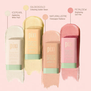 Pixi On The Glow SuperGlow Blush stick blending effortlessly for radiant color