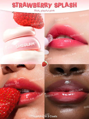 Sheglam Lip Jam applied on lips