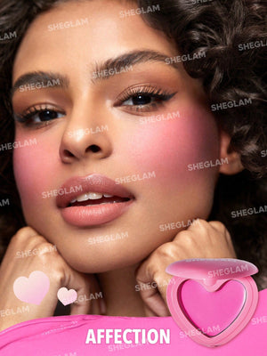 Sheglam Playing Cupid cream blush applied on cheeks
