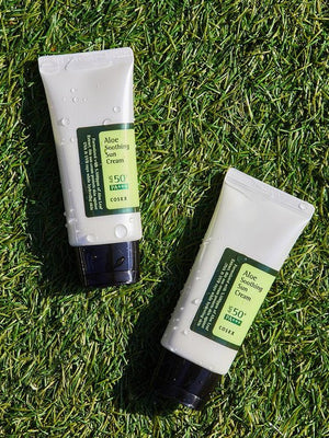 COSRX Aloe Soothing Sun Cream SPF50+ PA+++ – lightweight, moisturizing sunscreen for Pakistani summers