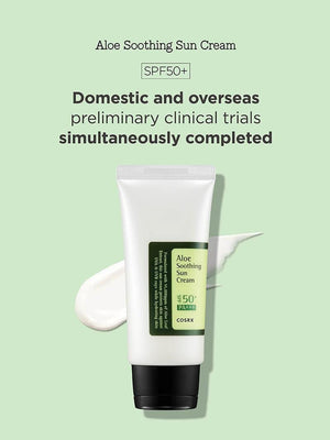 COSRX Aloe Soothing Sun Cream review Pakistan – broad-spectrum SPF with soothing aloe