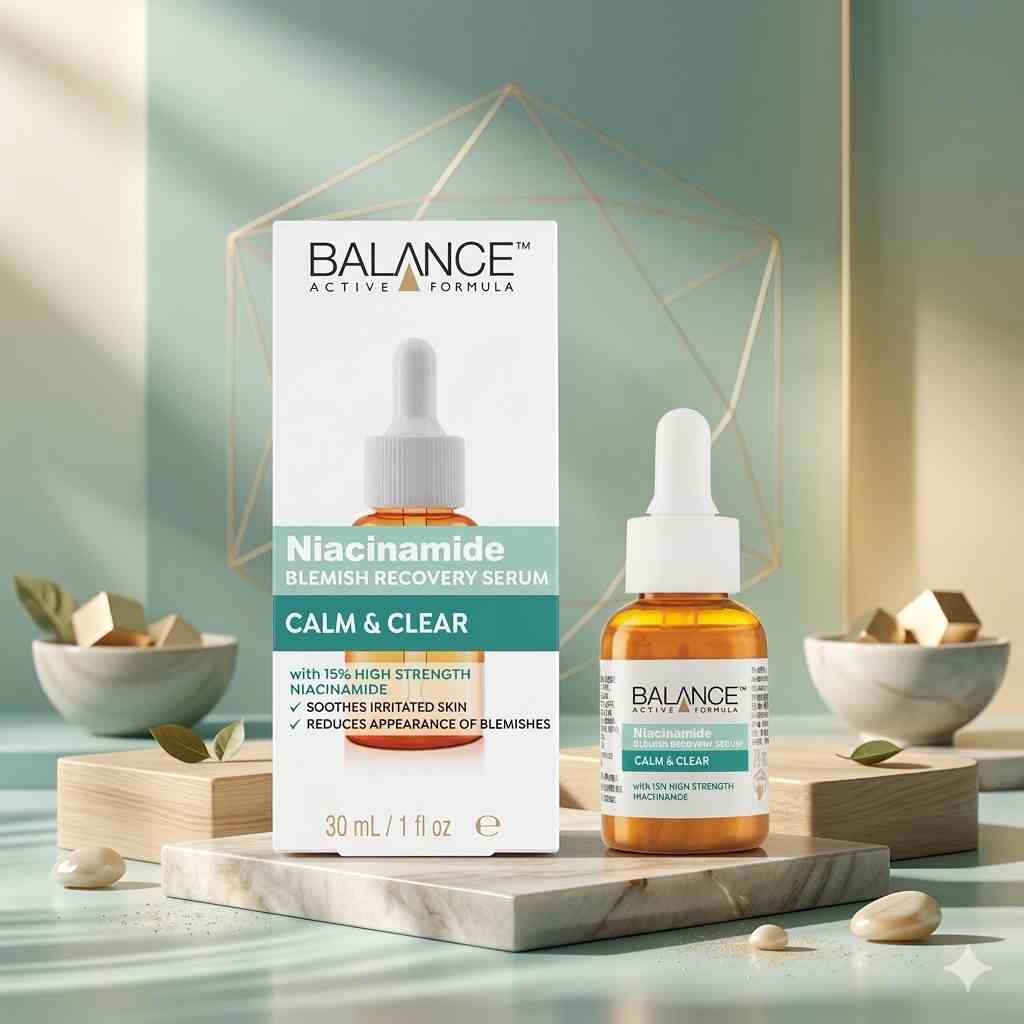 balance active formula niacinamide blemish recovery serum