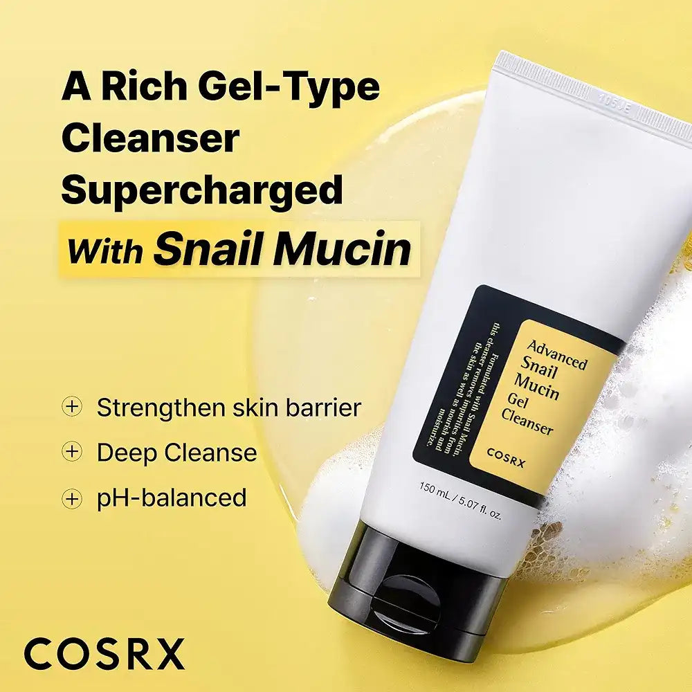 cosrx snail mucin gel cleanser