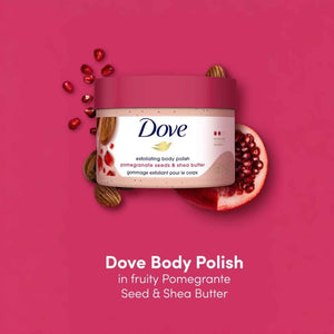 dove body polish pomegranate and shea butter