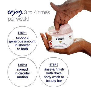 dove body polish pomegranate and shea butter how to use