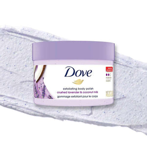 dove exfoliating body polish crushed lavender & Coconut Milk