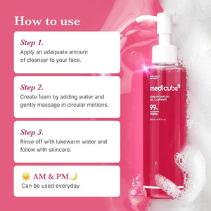 how to use medicube pdrn hydrating gel cleanser