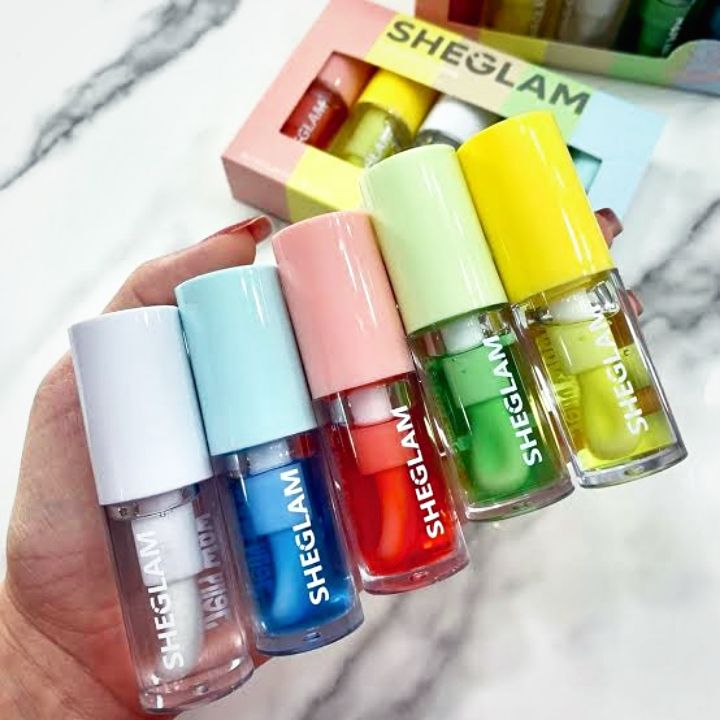 SHEGLAM Jelly Wow Hydrating Lip Oil Set (5-Piece Set)