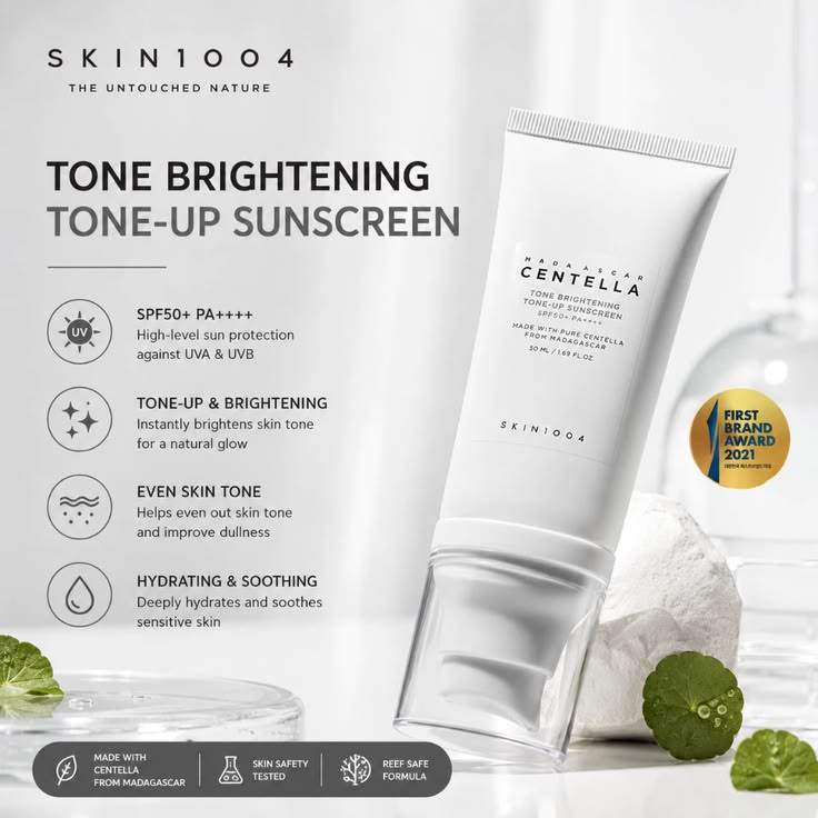 SKIN1004 Madagascar Centella Tone Brightening Tone-Up Sunscreen SPF50+ PA++++