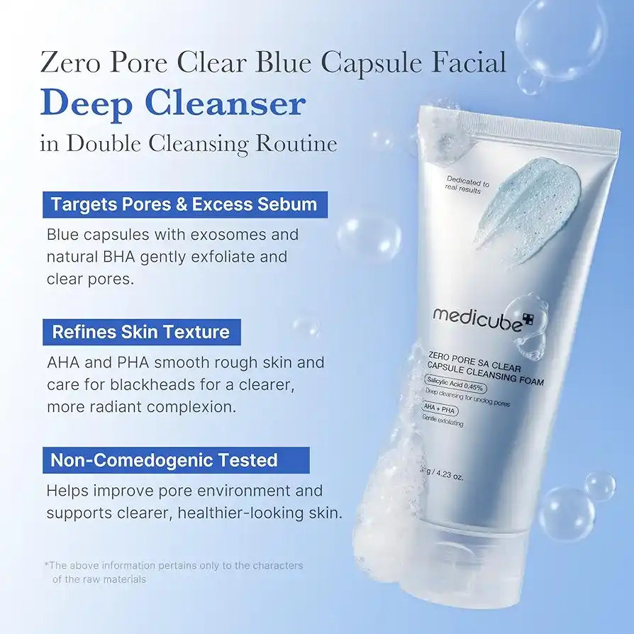 Medicube Zero Pore SA Capsule Cleansing Foam 120g