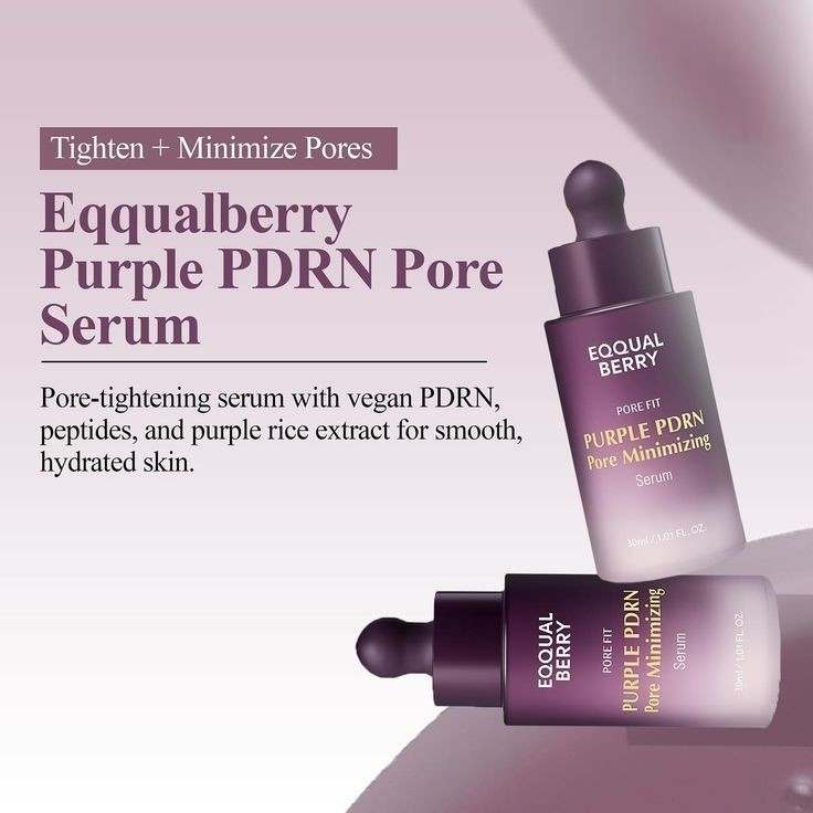 EQQUALBERRY Purple PDRN Pore Minimizing Serum 30ml