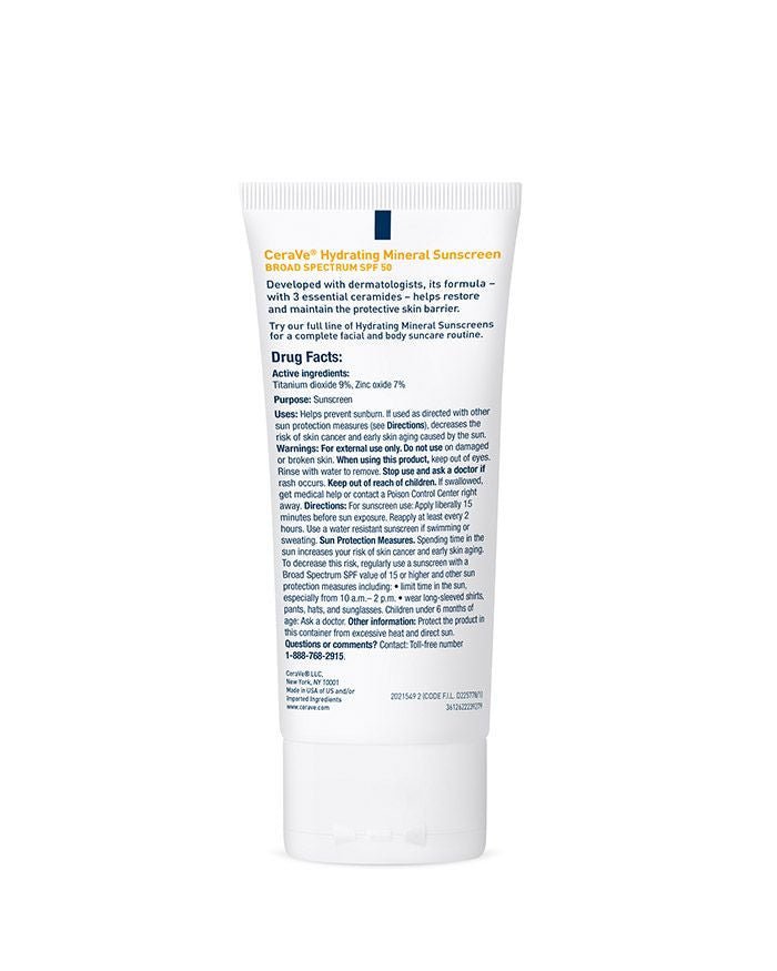 Buy CeraVe Hydrating Mineral Sunscreen online in Pakistan – zinc oxide and titanium dioxide formula