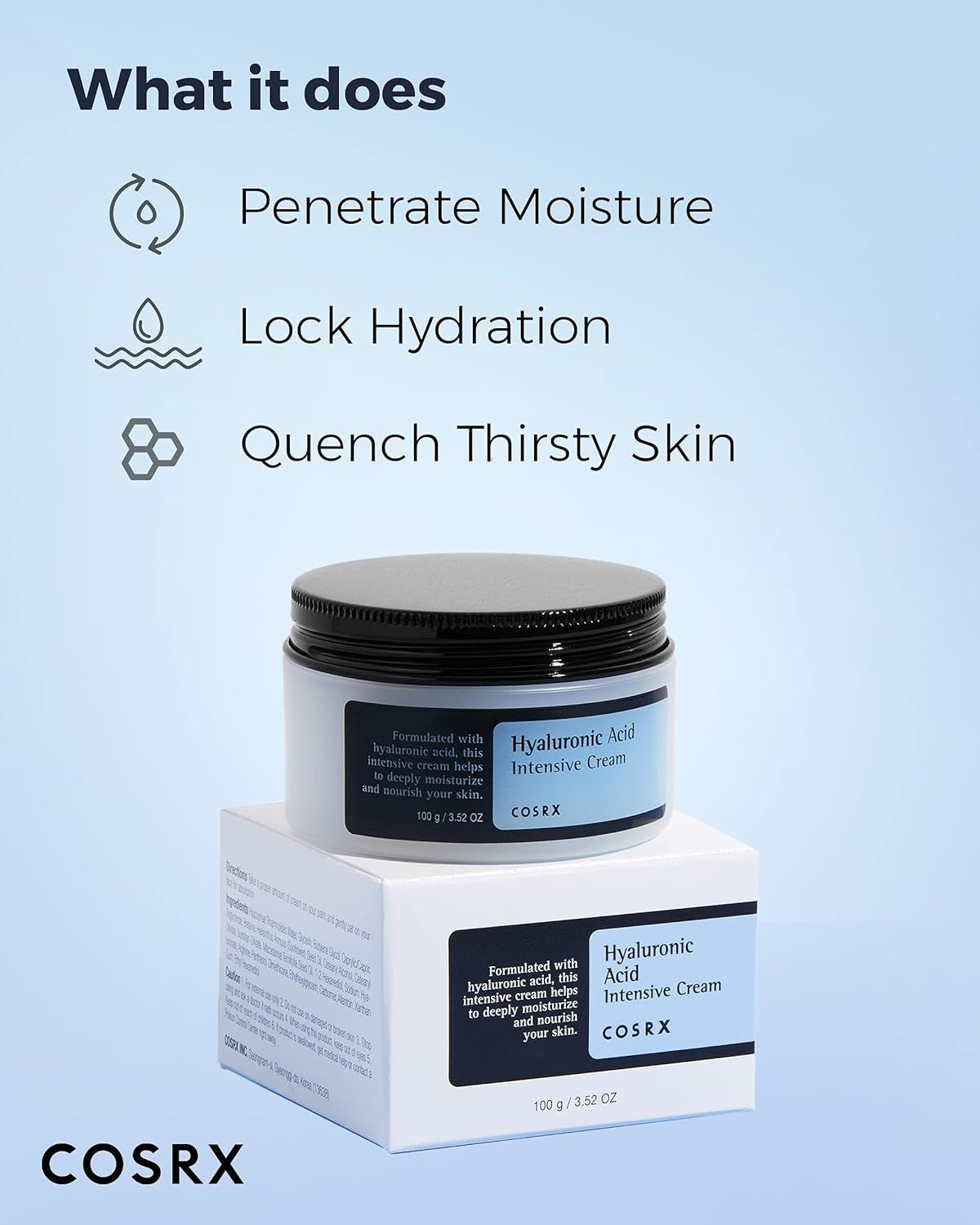 COSRX Hyaluronic Acid Intensive Cream for glowing, hydrated skin – now in Pakistan