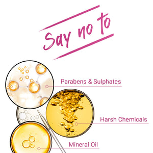 Application of Livon Silk N Shine Hair Serum on damp hair

