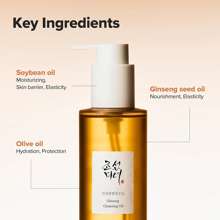Beauty of Joseon Ginseng Cleansing Oil key Ingredients 