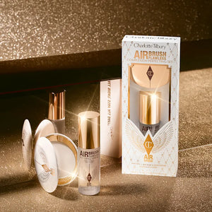 Charlotte Tilbury Airbrush Flawless Complexion Perfecting Set with powder and setting spray