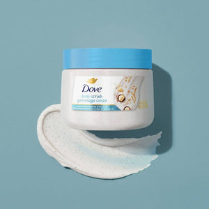 Dove Crushed Macadamia & Rice Milk Moisturizing Exfoliating Body Scrub 425g