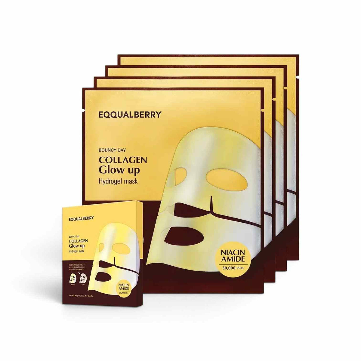 EQQUALBERRY Collagen Glow Up Hydrogel Mask