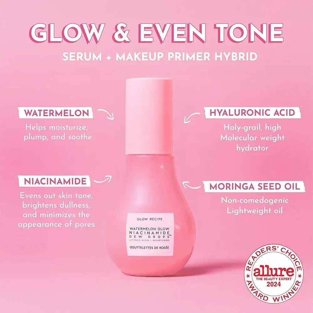 Glow Recipe Watermelon Glow Niacinamide Dew Drops serum for brightening and dewy glowing skin Pakistan