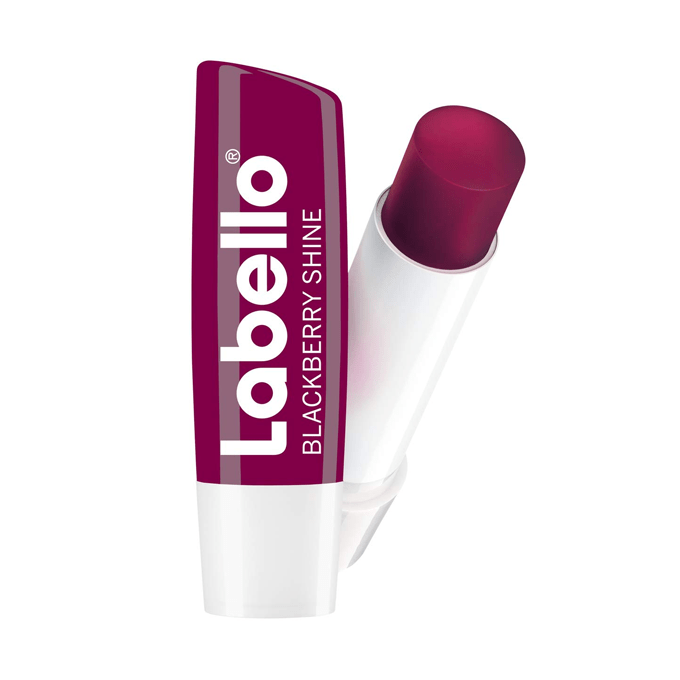 Labello Blackberry Shine Lip Balm – hydrating lip balm with berry tint and fragrance

