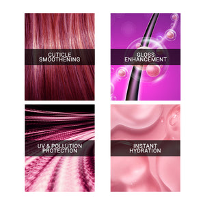 Livon Silk N Shine Hair Serum with natural ingredients illustration
