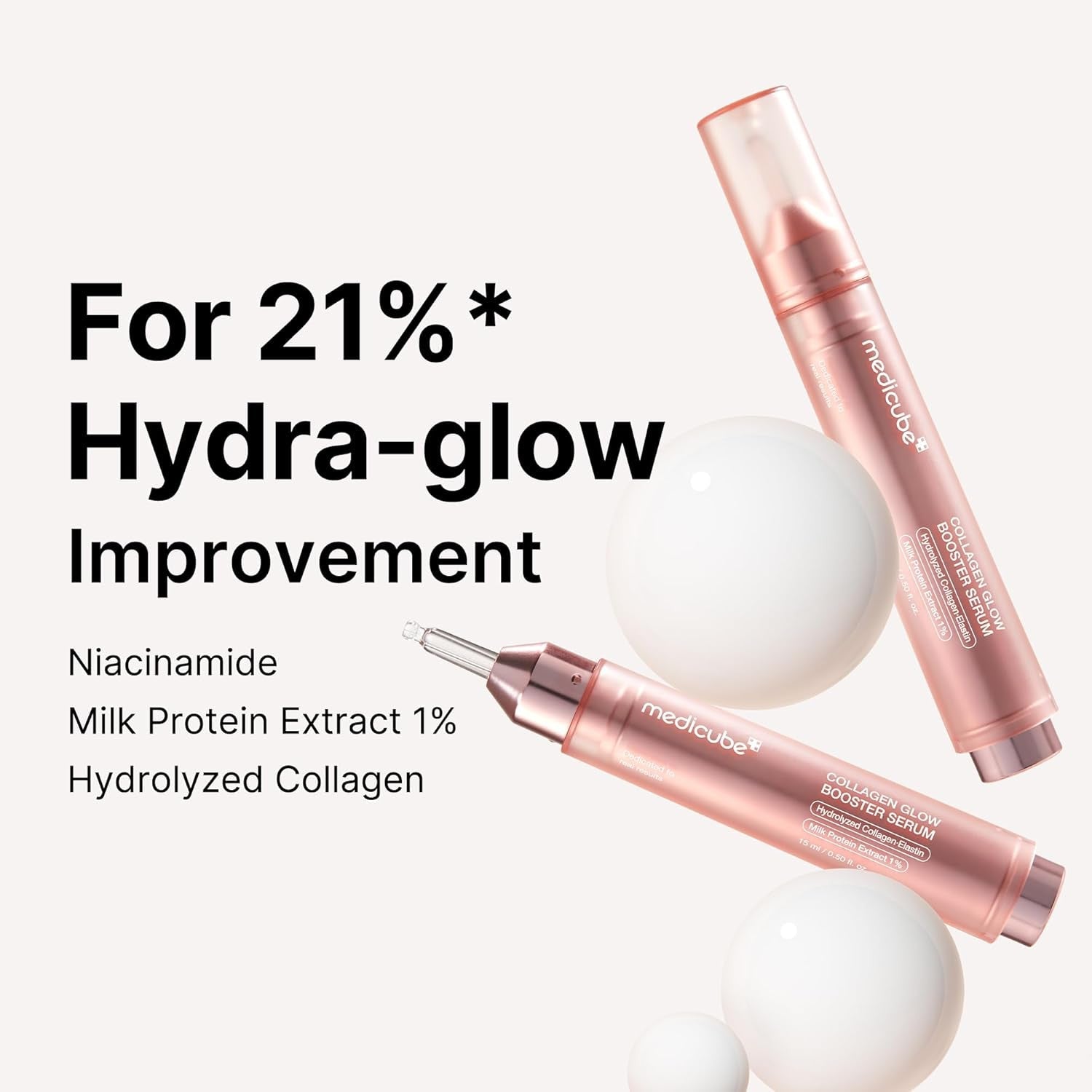 Medicube Glow Booster Serum with collagen for firm, plump skin