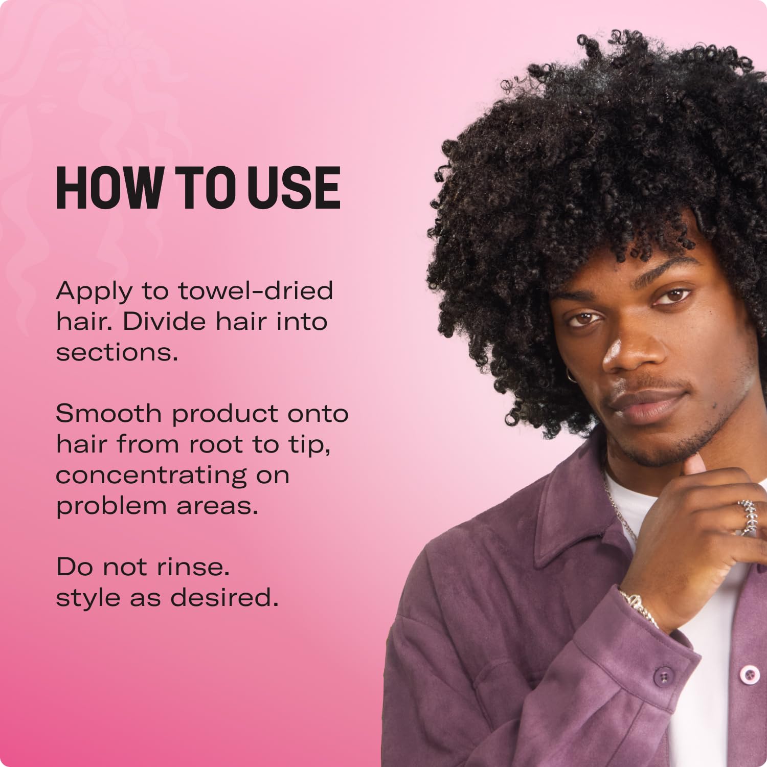 Mielle Curl Smoothie with Pomegranate & Honey, ideal for moisturizing and defining natural curls.

