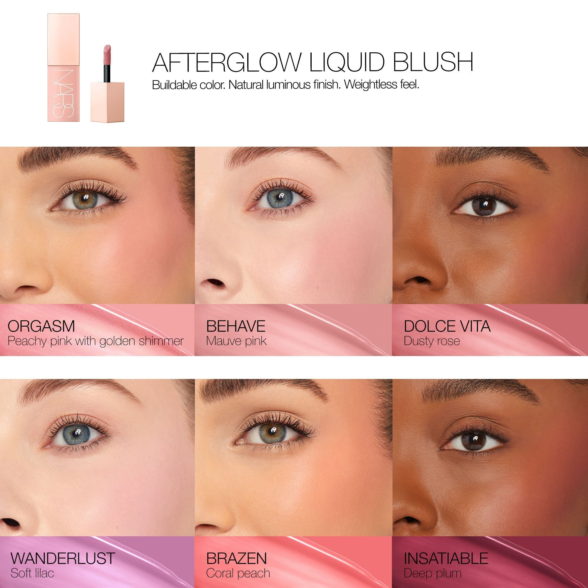 NARS Afterglow Liquid Blush available in Pakistan – radiant and dewy blush for every skin tone