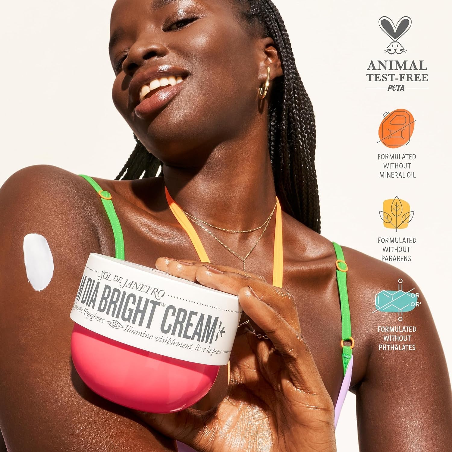 SOL DE JANEIRO body cream exfoliates for glowing skin