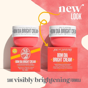 SOL DE JANEIRO body cream with AHAs and Vitamin C exfoliates and brightens skin
