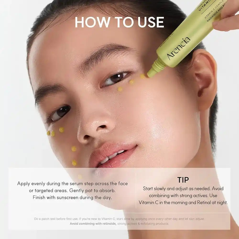 arencia vitamin c booster shot how to use