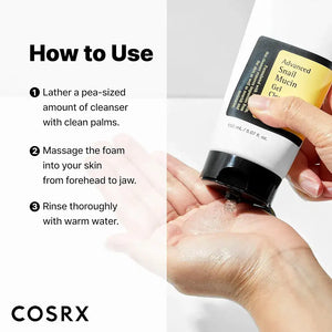 cosrx advanced snail mucin cleanser 