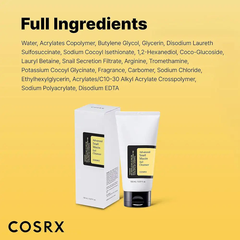 cosrx snail mucin gel cleanser ingredients