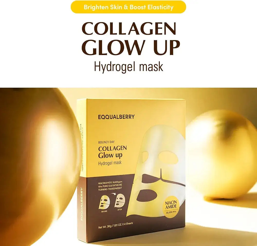 eqqualberry collagen hydrogel mask