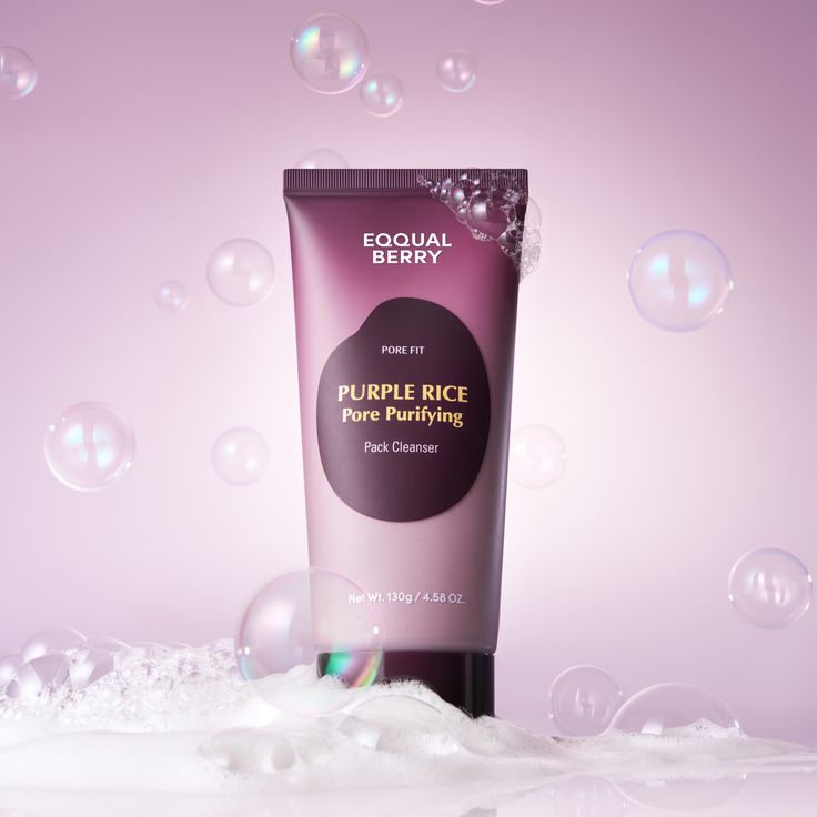 EQQUALBERRY Purple Rice Pore Purifying Pack Cleanser 130g
